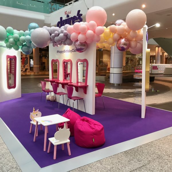 Claire's Pop up Westfield Shopping Centre
