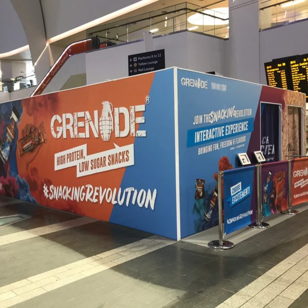 Grenade Pop up Birmingham Grand Central